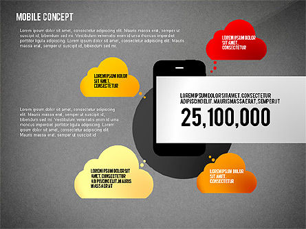 Mobiele diensten presentatieconcept, Dia 13, 02629, Presentatie Templates — PoweredTemplate.com