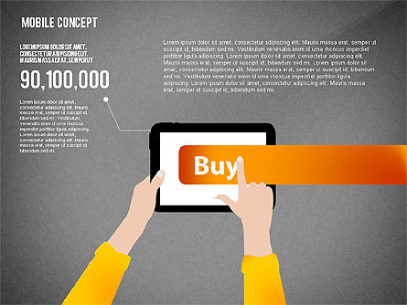 Concept de présentation des services mobiles, Diapositive 14, 02629, Modèles de présentations — PoweredTemplate.com