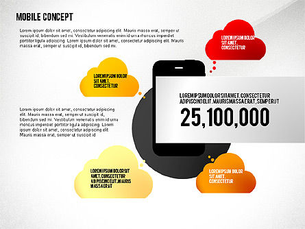 Mobiele diensten presentatieconcept, Dia 5, 02629, Presentatie Templates — PoweredTemplate.com