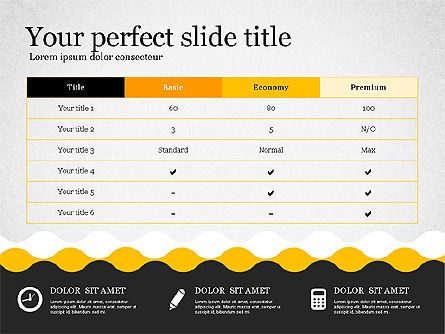 Presentatiesjabloon in plat design, Dia 6, 02630, Presentatie Templates — PoweredTemplate.com