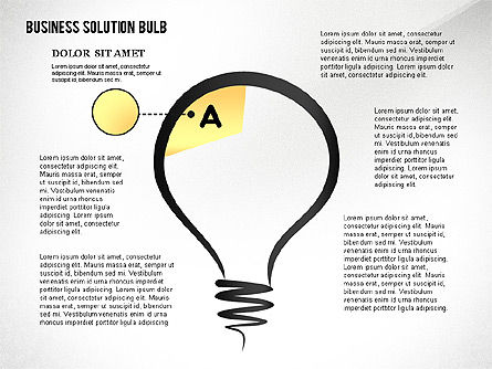 Soluzione mette in scena il concetto, Modello PowerPoint, 02632, Diagrammi Palco — PoweredTemplate.com