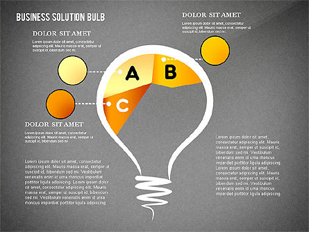 Soluzione mette in scena il concetto, Slide 11, 02632, Diagrammi Palco — PoweredTemplate.com