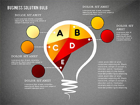Soluzione mette in scena il concetto, Slide 13, 02632, Diagrammi Palco — PoweredTemplate.com