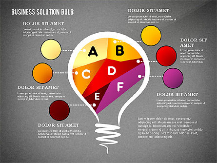 Soluzione mette in scena il concetto, Slide 14, 02632, Diagrammi Palco — PoweredTemplate.com