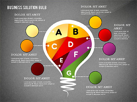 Soluzione mette in scena il concetto, Slide 15, 02632, Diagrammi Palco — PoweredTemplate.com