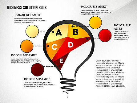Soluzione mette in scena il concetto, Slide 5, 02632, Diagrammi Palco — PoweredTemplate.com