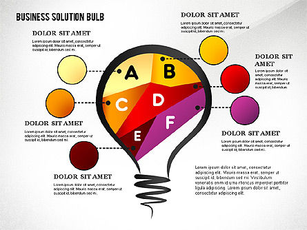 Soluzione mette in scena il concetto, Slide 6, 02632, Diagrammi Palco — PoweredTemplate.com