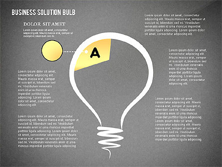 Concept des étapes de la solution, Diapositive 9, 02632, Schémas d'étapes — PoweredTemplate.com
