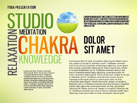 Yoga Wort Wolke Präsentation Vorlage, Folie 7, 02633, Präsentationsvorlagen — PoweredTemplate.com
