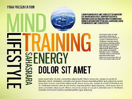 Yoga parola modello nuvola di presentazione, Slide 8, 02633, Modelli Presentazione — PoweredTemplate.com