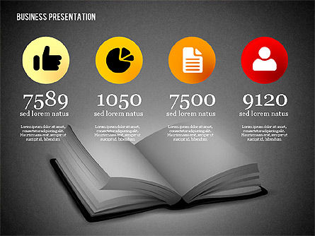 Plantilla de Presentación de Libros, Diapositiva 10, 02634, Diagramas y gráficos educativos — PoweredTemplate.com
