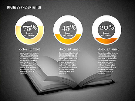 Plantilla de Presentación de Libros, Diapositiva 12, 02634, Diagramas y gráficos educativos — PoweredTemplate.com