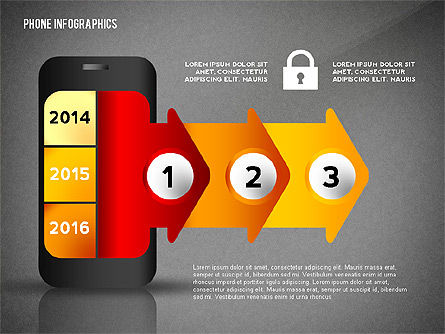Smartphone presentatiesjabloon, Dia 12, 02637, Presentatie Templates — PoweredTemplate.com