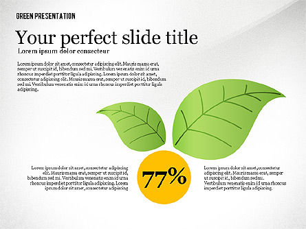 Green presentatiesjabloon, Dia 5, 02640, Presentatie Templates — PoweredTemplate.com
