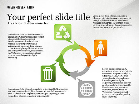 Plantilla de presentación verde, Diapositiva 6, 02640, Plantillas de presentación — PoweredTemplate.com