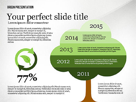 녹색 프리젠 테이션 템플릿, 슬라이드 7, 02640, 프레젠테이션 템플릿 — PoweredTemplate.com