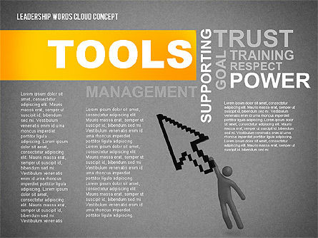 Modèle de présentation en nuage de mots de leadership, Diapositive 11, 02643, Modèles de présentations — PoweredTemplate.com