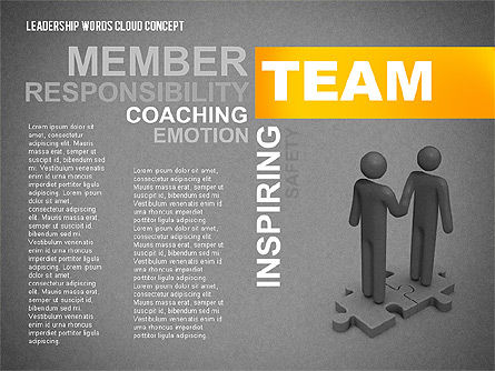 Modèle de présentation en nuage de mots de leadership, Diapositive 14, 02643, Modèles de présentations — PoweredTemplate.com