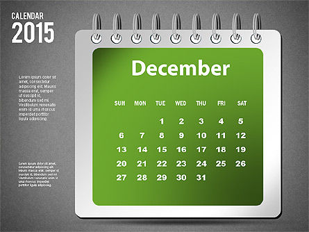 2015 calendário, Deslizar 24, 02645, Timelines & Calendars — PoweredTemplate.com