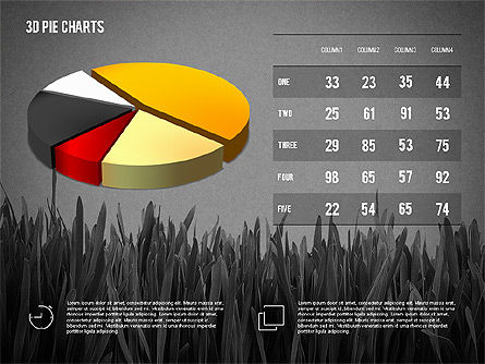 Presentation with Pie Chart and Table (data driven), Slide 11, 02648, Data Driven Diagrams and Charts — PoweredTemplate.com