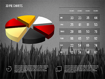 Presentation with Pie Chart and Table (data driven), Slide 15, 02648, Data Driven Diagrams and Charts — PoweredTemplate.com