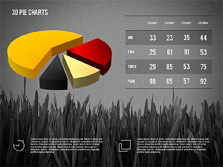 Presentation with Pie Chart and Table (data driven), Slide 16, 02648, Data Driven Diagrams and Charts — PoweredTemplate.com