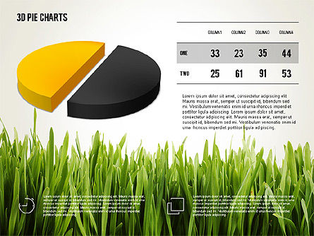 Presentation with Pie Chart and Table (data driven), Slide 4, 02648, Data Driven Diagrams and Charts — PoweredTemplate.com