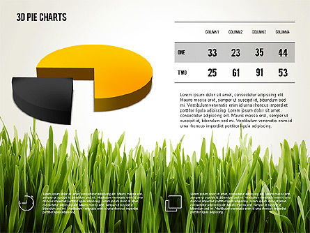 Presentation with Pie Chart and Table (data driven), Slide 5, 02648, Data Driven Diagrams and Charts — PoweredTemplate.com