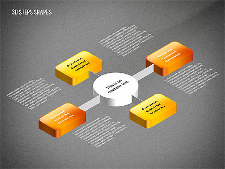 Grafik Org 3d, Slide 11, 02650, Bagan Organisasi — PoweredTemplate.com