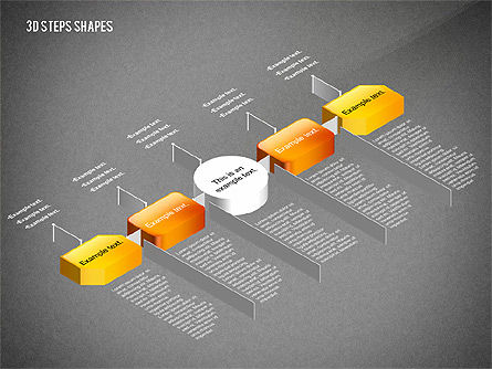Organigrammes 3d, Diapositive 12, 02650, Graphiques organisationnels — PoweredTemplate.com