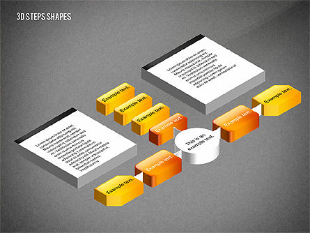Grafik Org 3d, Slide 14, 02650, Bagan Organisasi — PoweredTemplate.com