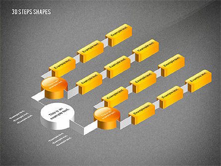 Grafik Org 3d, Slide 15, 02650, Bagan Organisasi — PoweredTemplate.com