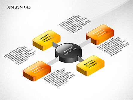Organigrammes 3d, Diapositive 3, 02650, Graphiques organisationnels — PoweredTemplate.com