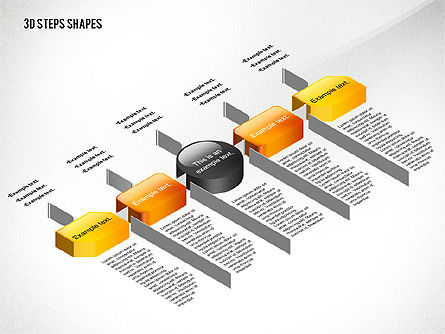 Organigrammes 3d, Diapositive 4, 02650, Graphiques organisationnels — PoweredTemplate.com