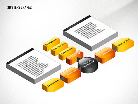 Organigrammes 3d, Diapositive 6, 02650, Graphiques organisationnels — PoweredTemplate.com