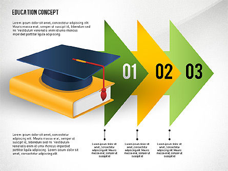 Education Presentation Toolbox, PowerPoint Template, 02652, Education Charts and Diagrams — PoweredTemplate.com
