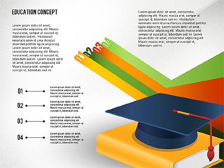 Bildung Präsentation Toolbox, Folie 2, 02652, Ausbildung Charts und Diagramme — PoweredTemplate.com
