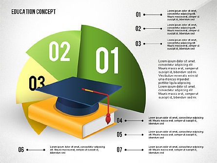 교육 프레젠테이션 도구 상자, 슬라이드 4, 02652, 교육 차트 및 도표 — PoweredTemplate.com
