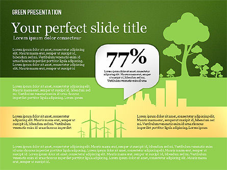 Presentazione verde, Slide 11, 02653, Modelli Presentazione — PoweredTemplate.com