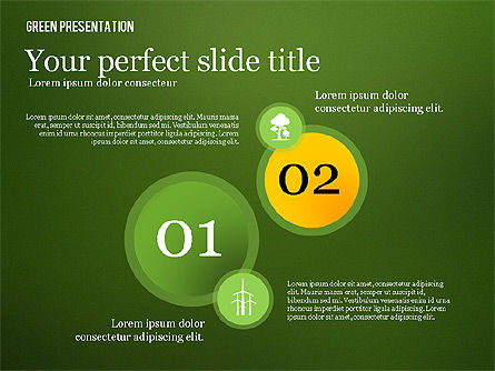 Presentazione verde, Slide 12, 02653, Modelli Presentazione — PoweredTemplate.com