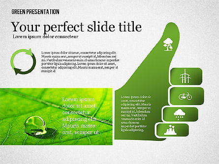 녹색 프리젠 테이션, 슬라이드 5, 02653, 프레젠테이션 템플릿 — PoweredTemplate.com
