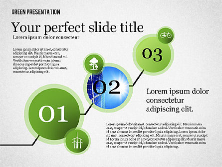 Presentazione verde, Slide 8, 02653, Modelli Presentazione — PoweredTemplate.com