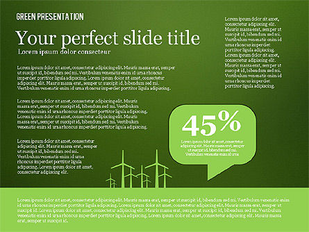 Presentazione verde, Slide 9, 02653, Modelli Presentazione — PoweredTemplate.com