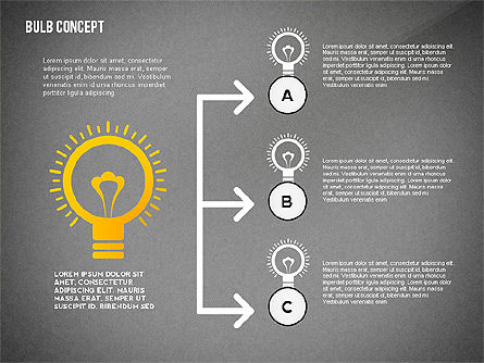 Présentation avec ampoule, Diapositive 16, 02654, Modèles de présentations — PoweredTemplate.com