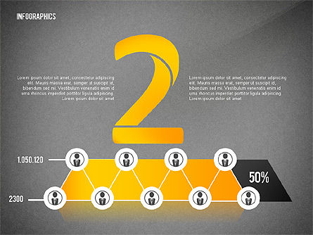 Infographie de réseau de style Pyramide, Diapositive 11, 02660, Infographies — PoweredTemplate.com