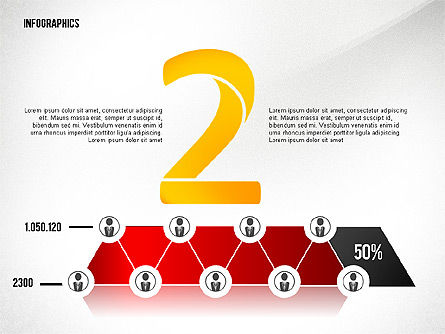 Infographie de réseau de style Pyramide, Diapositive 3, 02660, Infographies — PoweredTemplate.com