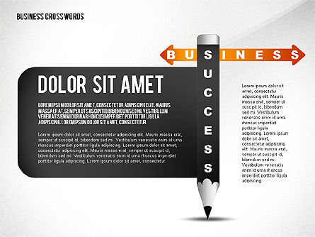 Crucigrama del negocio con la caja de herramientas de la pluma, Diapositiva 2, 02664, Plantillas de presentación — PoweredTemplate.com