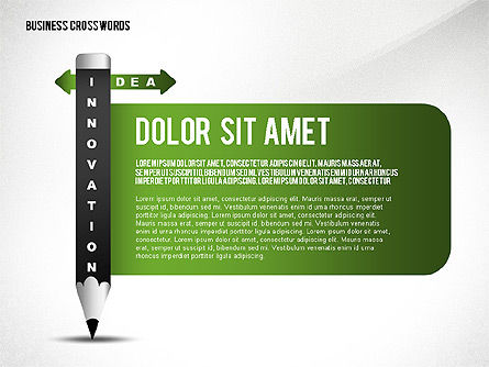 Crucigrama del negocio con la caja de herramientas de la pluma, Diapositiva 4, 02664, Plantillas de presentación — PoweredTemplate.com