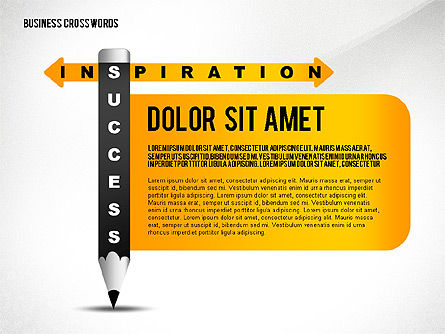 Crucigrama del negocio con la caja de herramientas de la pluma, Diapositiva 6, 02664, Plantillas de presentación — PoweredTemplate.com