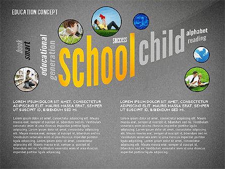 Parola educazione nuvola presentazione concetto, Slide 11, 02666, Grafici e Diagrammi Educativi — PoweredTemplate.com